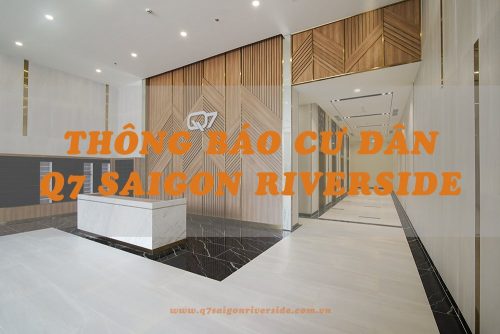 Thông báo cư dân Q7 Riverside năm 2023