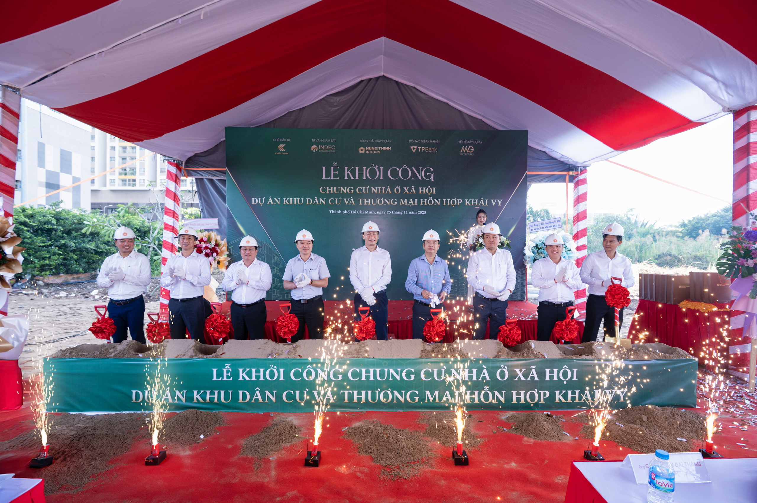 Lễ khởi công dự án chung cư nhà ở xã hội - Khu dân cư và Thương mại hỗn hợp Khải Vy